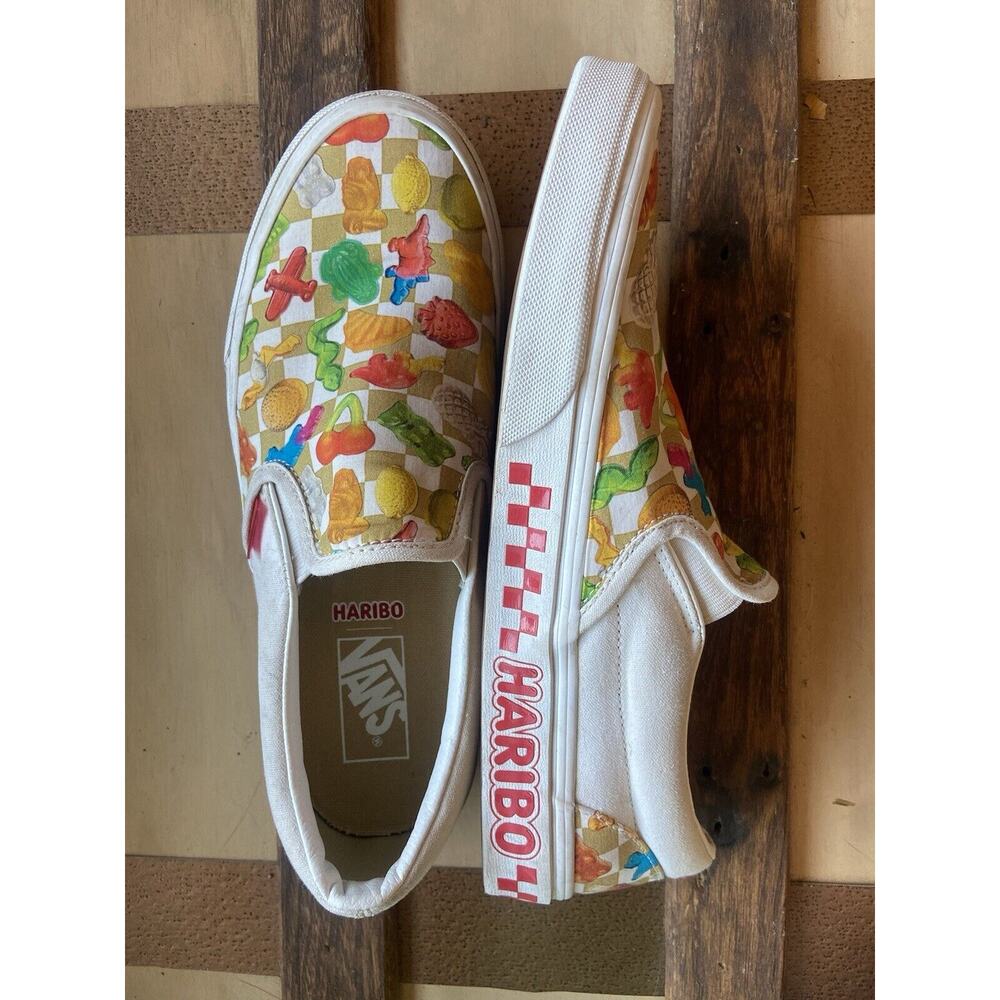 Vans x Haribo Gummy Bears Classic Slip On Shoes Size Men 5 Women 6.5 New